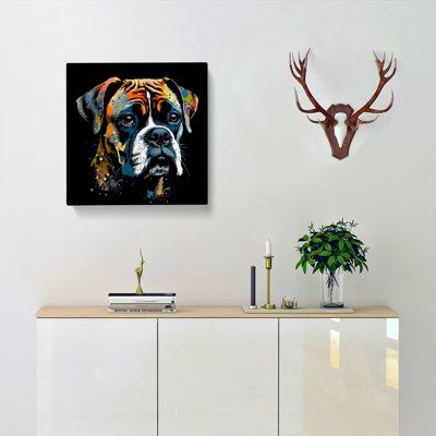 Boxer Dog Graphic Art No.1 - Print
