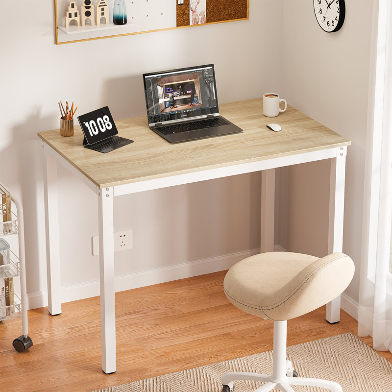 Table de salle à manger Driggers 23,62 po, Doré, H 29,52 po x L 39,37 po x l 23,62 po, Blanc