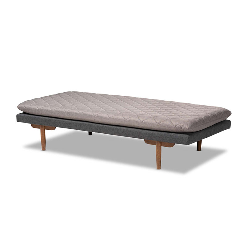 Serna Upholstered Daybed, Gray/Dark