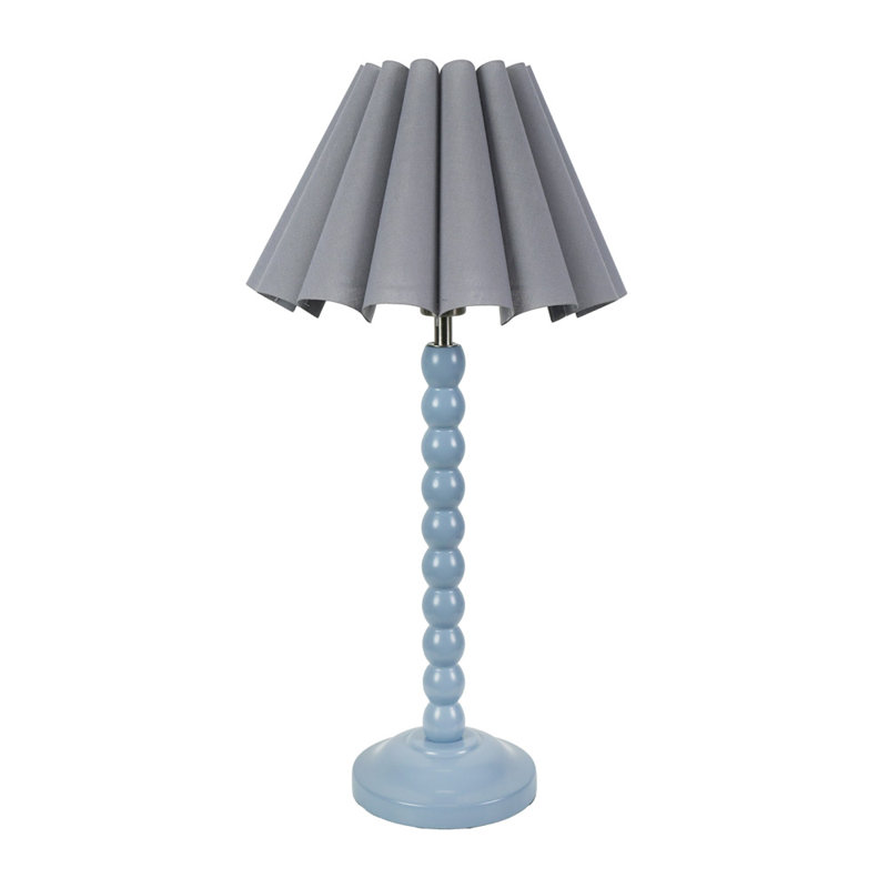 Asayo Table Lamp, Blue, No, Grey