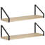 2 -Piece Steel Floating Shelf