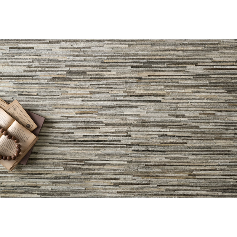 Murtaz Cowhide Indoor Rug, Rectangle 5' x 7'6"
