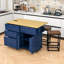 Ensemble d'îlot de cuisine avec rangement Adda-1016860025
