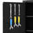 Metal Storage Cabinet, Rolling Tool Cabinet with 2 Adjustable Shelves, Pegboard, Locks & 4 Wheels, Heavy Duty & Rust Resistant for Garage, Workshop, Black