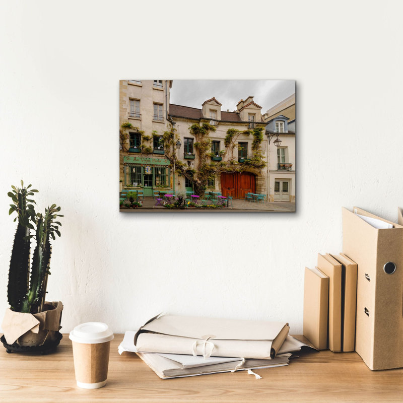 «Parisian Cafe», art mural sur toile, 16 po x 12 po, H 12 po x l 16 po x P 0,75 po