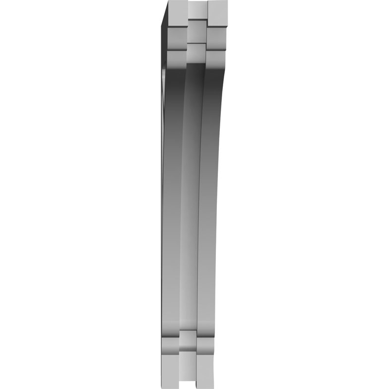 Corbeau en PVC de qualité architecturale Stanford de l 1 7/8 po x P 7 1/2 po x H 13 po, H 13 po x l 7,5 po x P 1,875 po