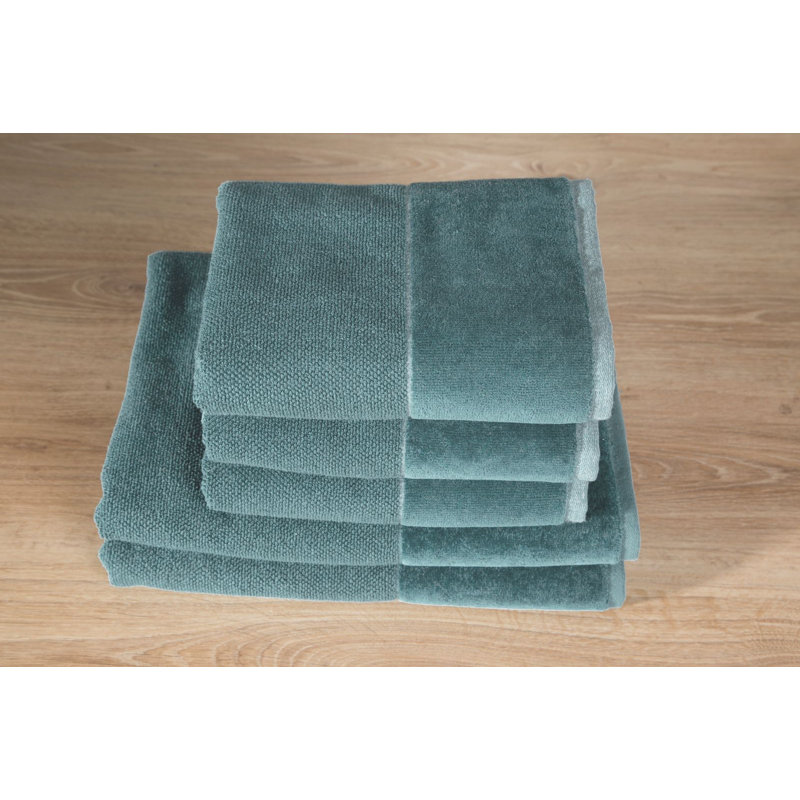 Hubsher Midweight Jacquard Hand Towel, Mint