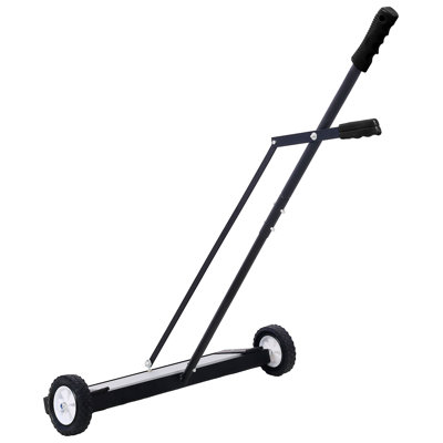 24-Inch Rolling Magnetic Sweeper with Quick-Release Handle, 100 lb. Capacity