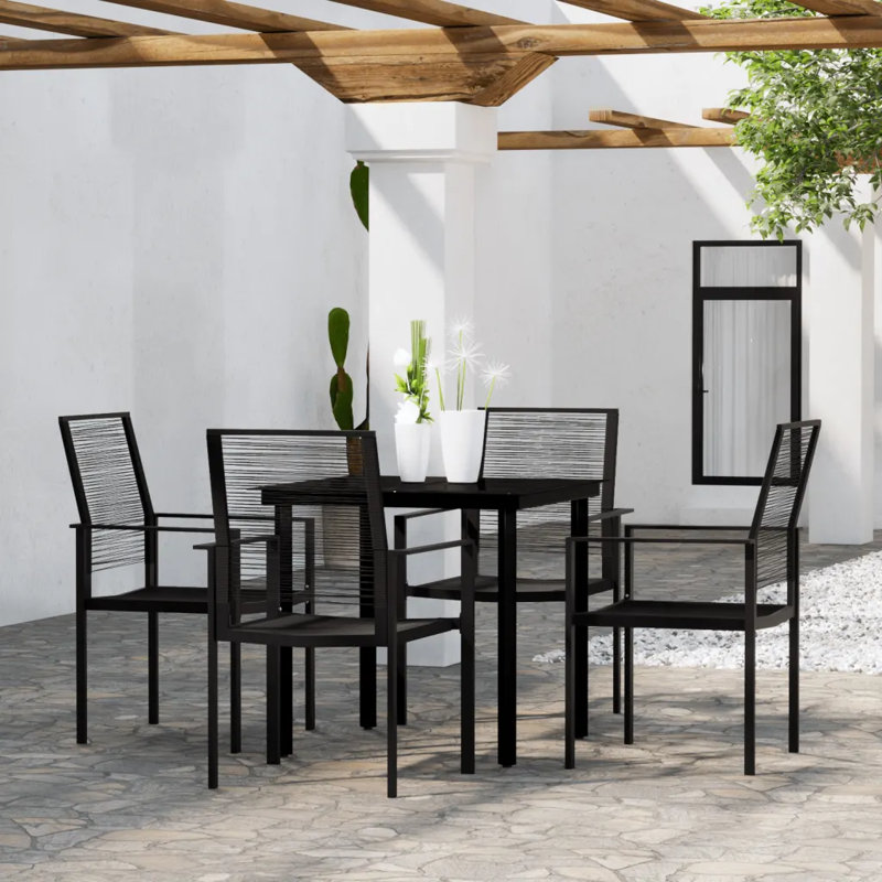 Harmany 4 - Person Patio Dining Set with Square Table