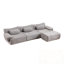 Canapé rembourré avec 3 coussins et repose-pieds-1161736739