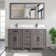 Monadnock 60" Double Bathroom Vanity Set with Mirror