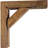 3 1/2"W x 18"D x 18"H Vintage Farmhouse Bracket, Barnwood Decor Collection, Weathered Brown-29095395-70672174