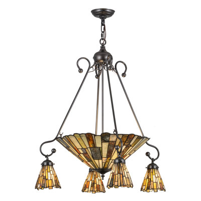 Greenbriar Oak 7 - Light Chandelier
