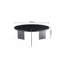 Table basse ronde écologique avec plateau en stratifié lisse et structure en métal durable, parfaite pour les salons modernes et élégants.-114674401