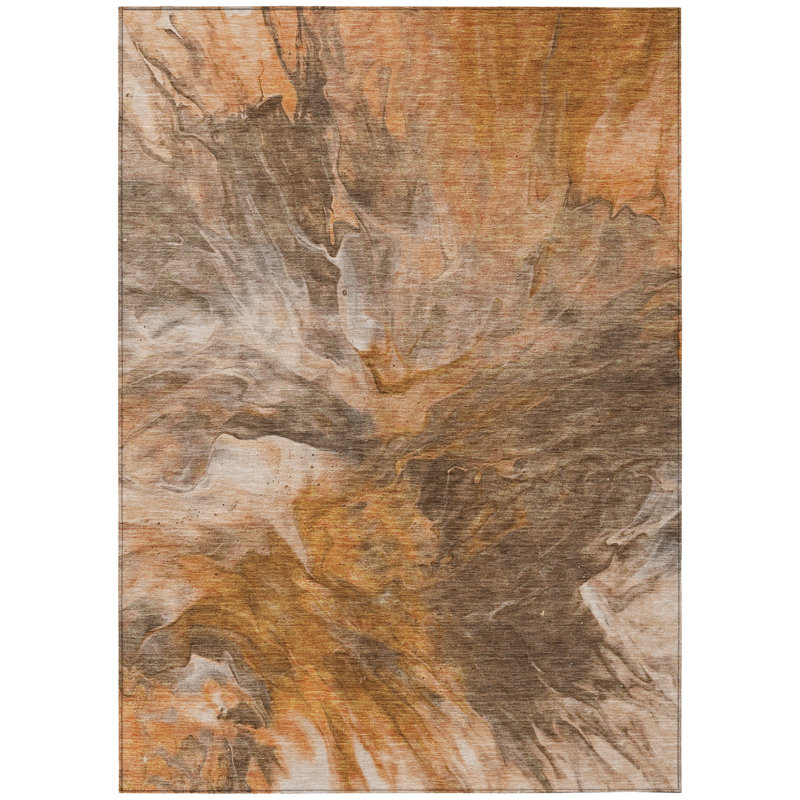 Tapis intérieur lavable abstrait 5 pi x 8 pi
