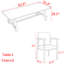 Ensemble de table de salle à manger en bois massif de style japonais-107264251