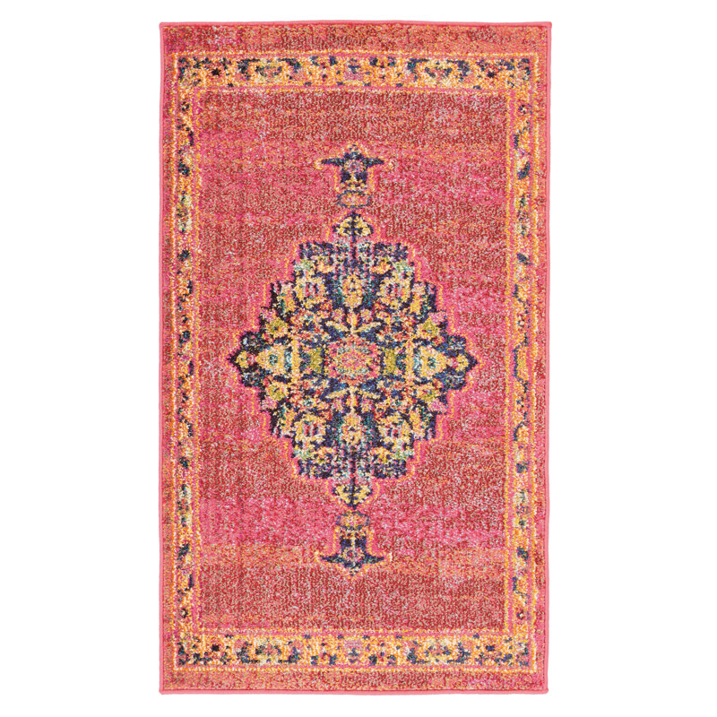 Tapis rose, Rectangle 2 pi 2 po x 3 pi 9 po