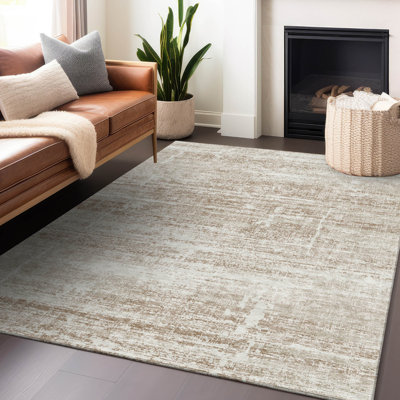 Premium Machine Washable Gerardo Beige Rug