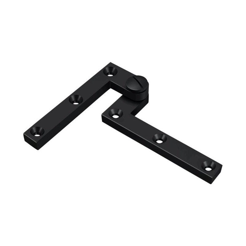 Charnière en peinture noire Deltana PH60U19 4-3 / 8 "x 5/8" x 1-7 / 8 ", Peinture noire