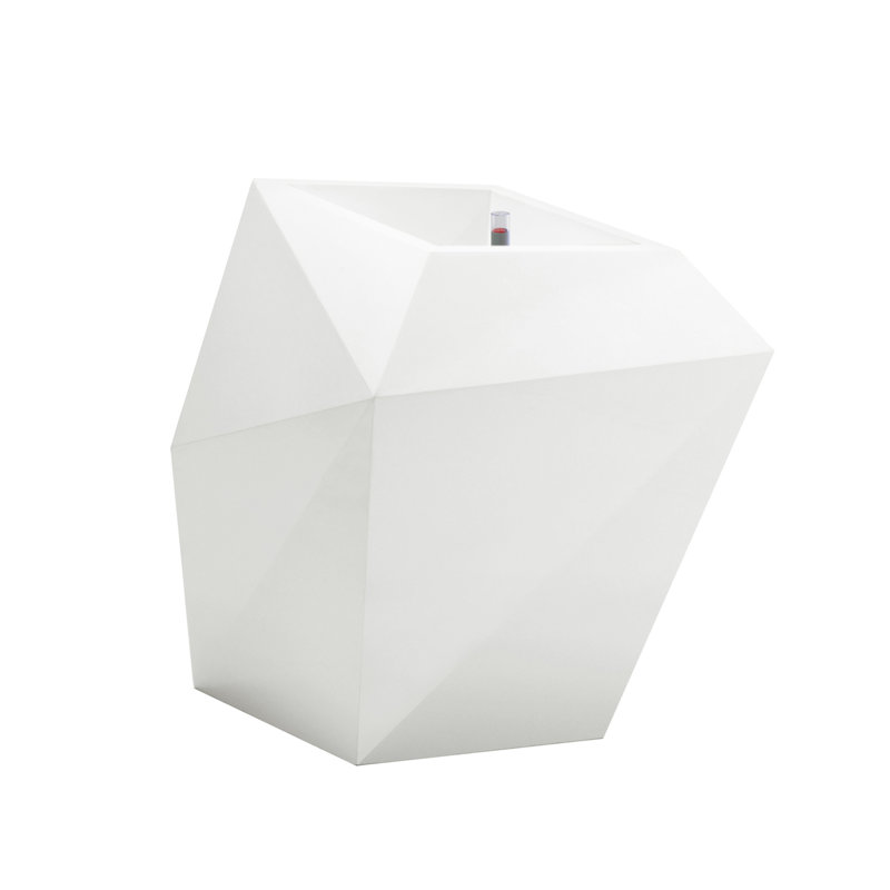 Faz Pot Planter, 39.25" H x 36.25" W x 30.25" D, Ice