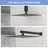 10" Square Rainfall Shower Head, Wall/Ceiling Mounted-118580215