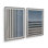 18 "X 12" Twilight Stripes, ensemble de 2 impressions sur toile