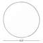 Assiette plate en porcelaine à jantes colorées Canvas Home Abbesses-16786029