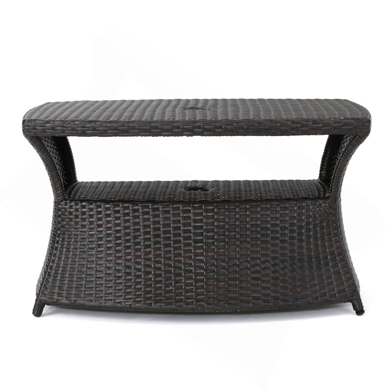 Table d'appoint Berkeley, Brun multi