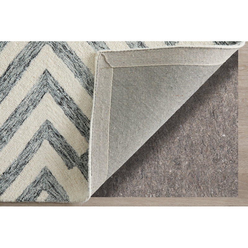 Wallace Modern Geometric Gray Area Rug, Rectangle 5' x 8'