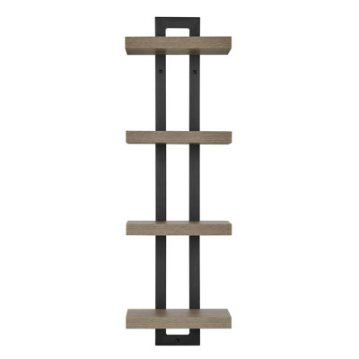 Monya Slim 4-Tier Floating Wall Shelf