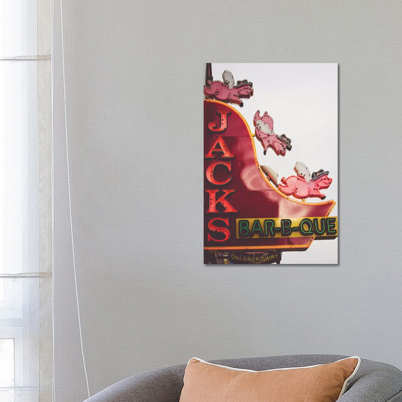 Nashville Neon I by Ann Hudec - Wrapped Canvas Gallery-Wrapped Canvas Giclée, 66.04 cm H x 45.72 cm W x 1.91 cm D