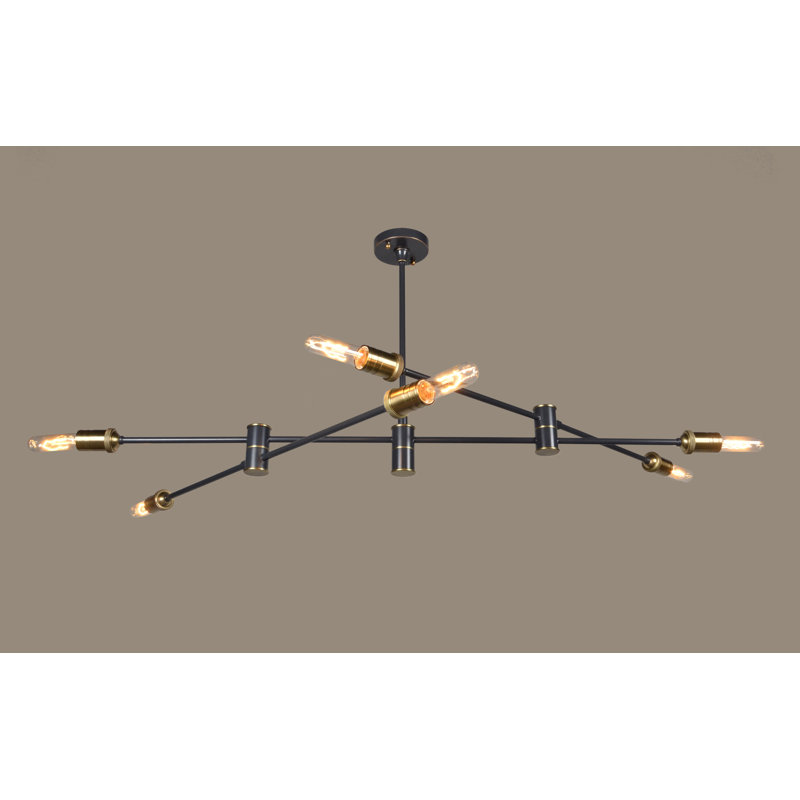 Lustree linéaire 6 lumières spoutnik modern Alapaha