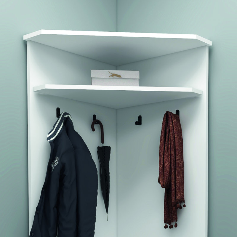 Shoe Storage Hall Tree Lacynda, White