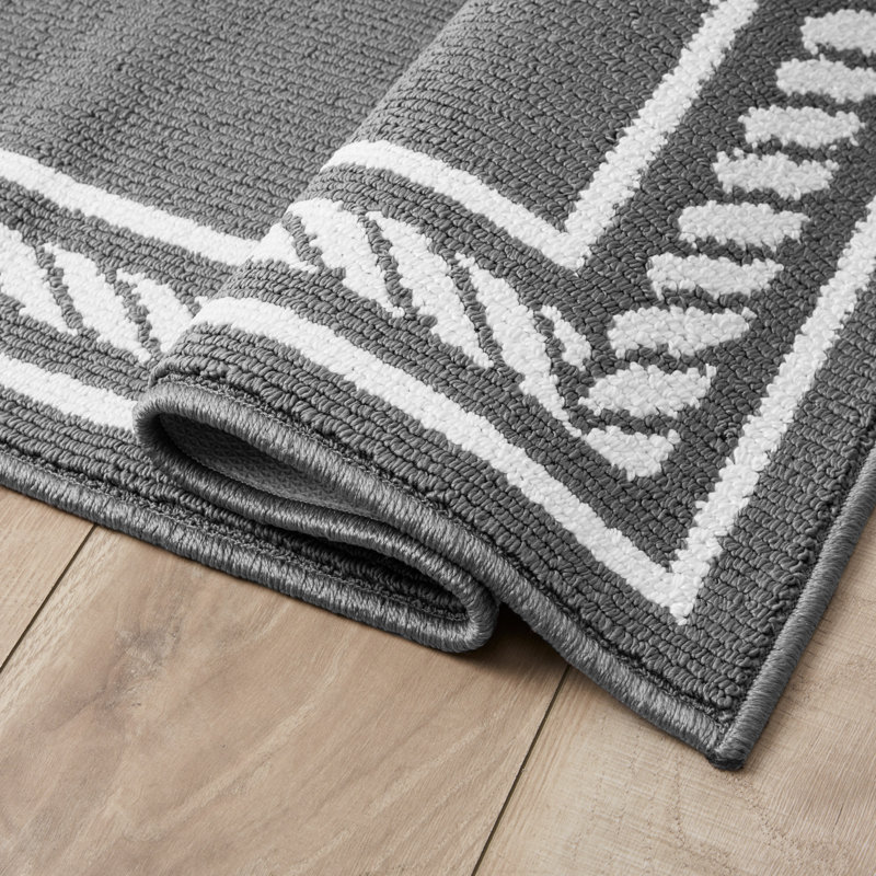 Nautica Rope Border Machine Washable All Loop Tufted Rugs 1-Piece, Rectangle 2'2" x 3'9" 
