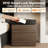 19.6''W 4-Drawer Contemporary Wood Nightstand With RFID Card Lock And Hidden Secret Lock-136592941