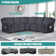 Wald 5-Pieces Oversized Recliner Couch Covers With Pockets For Reclining L Shape Sofa