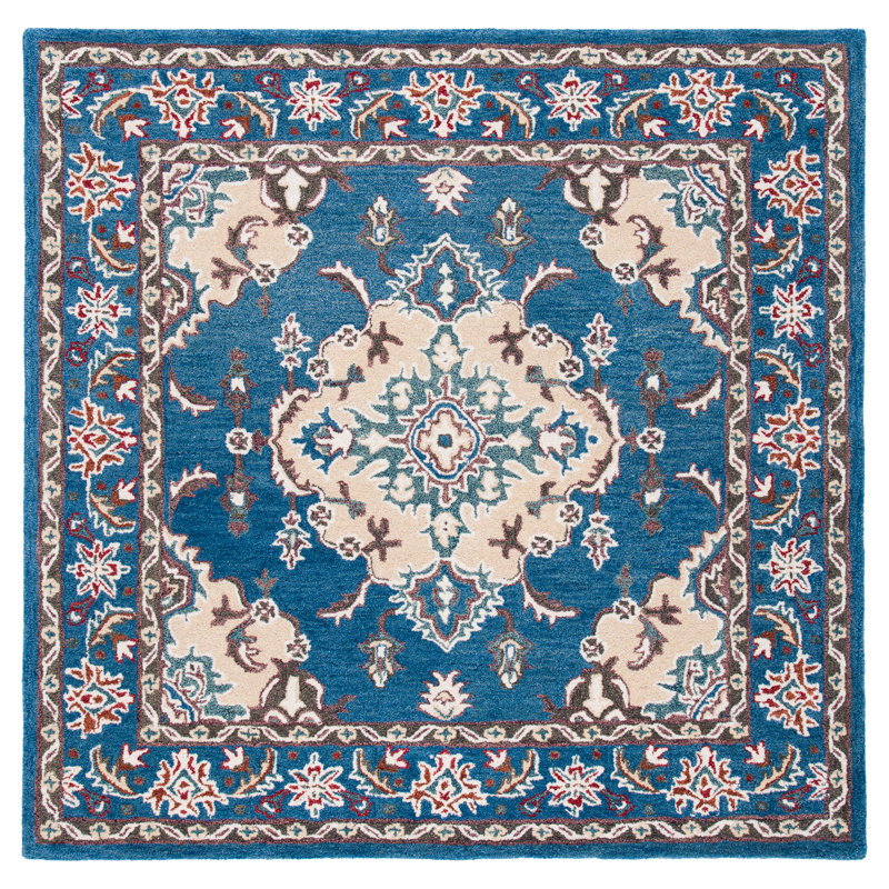 Scottsburg Hand Tufted Wool Oriental Rug, Square 6'