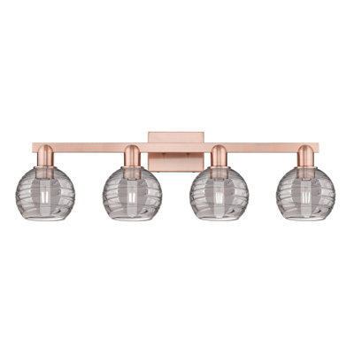 Athens Deco Swirl - 4 Light 36" Bath Vanity Light