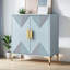 Armoire décorative française de luxe bleu clair français