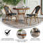Ensemble bistro commercial avec table et chaises Rylan-890244284-890244285