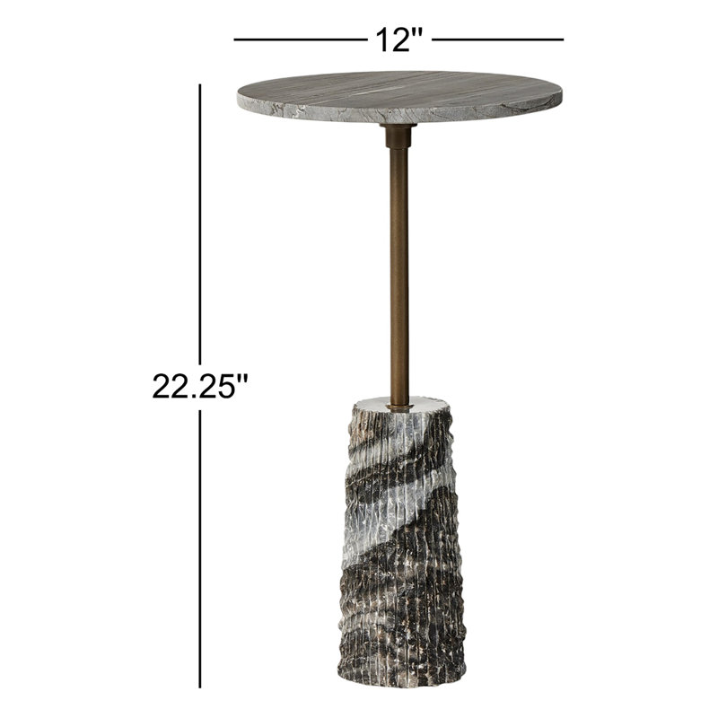 Raven Marble End Table