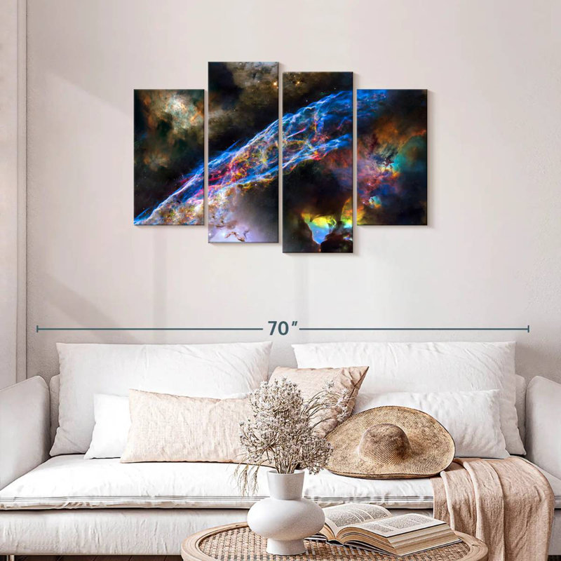 Oberle Glowing Veil Nebula, 27" H x 43" W
