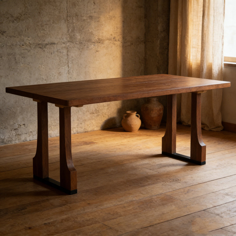 63" Rectangular Dining Table, Walnut
