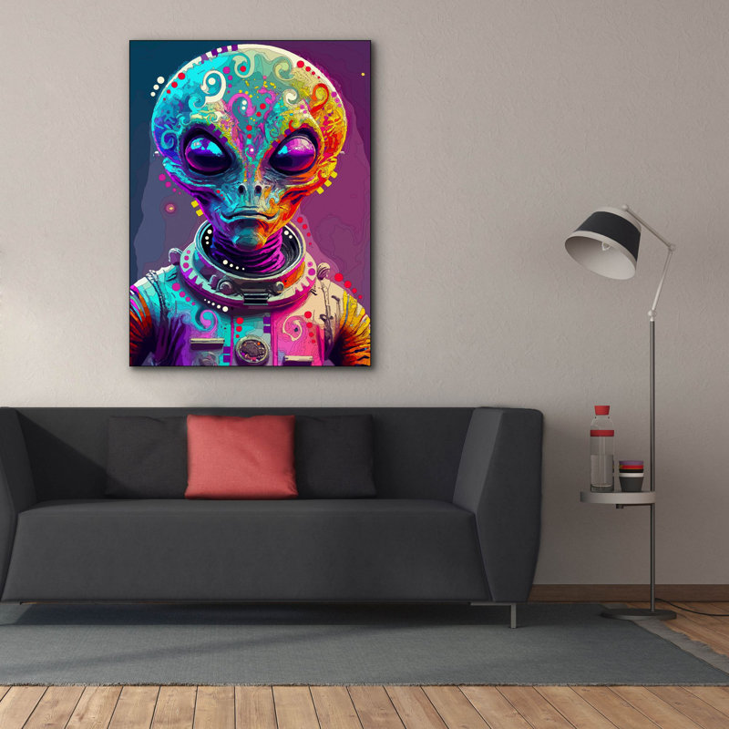 'Alien' by Dean Russo Canvas Wall Art, 54" H x 40" W x 1.5" D