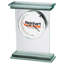 Hightower Analog Crystal Quartz Alarm Tabletop Clock in Clear