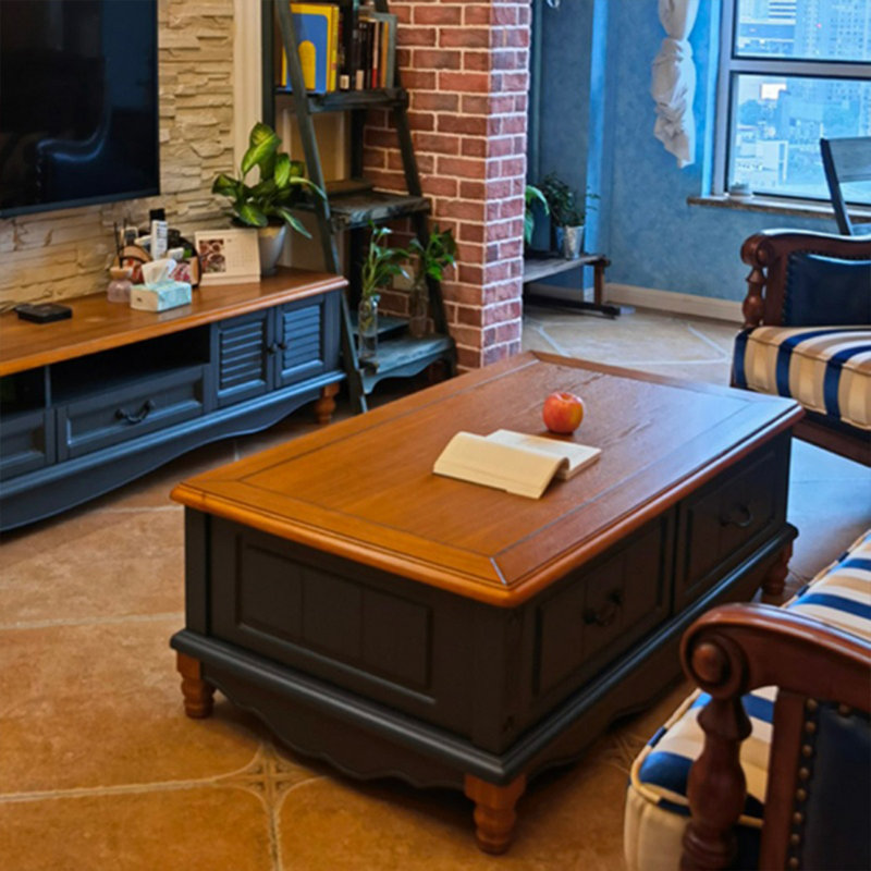 Table basse élégante et discrète, Bleu