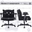 Chaise de bureau Teddy en tissu avec roulettes Teddy-1336749350
