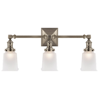 Chapman & Myers Boston Square Triple Light Sconce