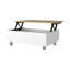 TUHOME Boston Lift-Top Coffee Table, White