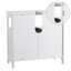 60cm Single Bathroom Vanity Base Only in White